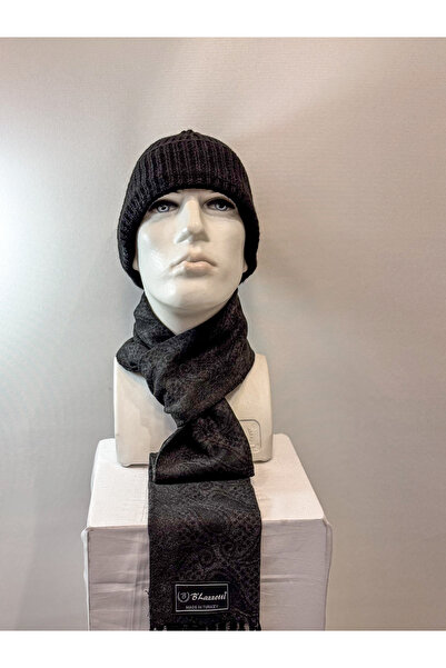 B'lazzotti Men's Kaşkol Scarf Acrylic Black Smoked