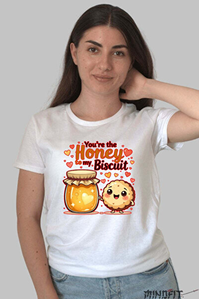 GILDAN Tricou Valentine's Day Cuplu - You-re The Honey To My Biscuit Dama