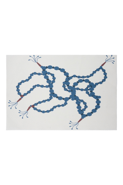 Blends Rectangle Placemat with Beads Pattern from Tila