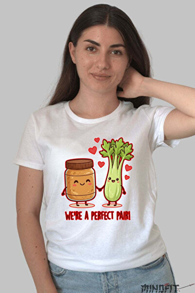 GILDAN Valentine's Day Couple T-Shirt - We Are Perfectly Combined Women