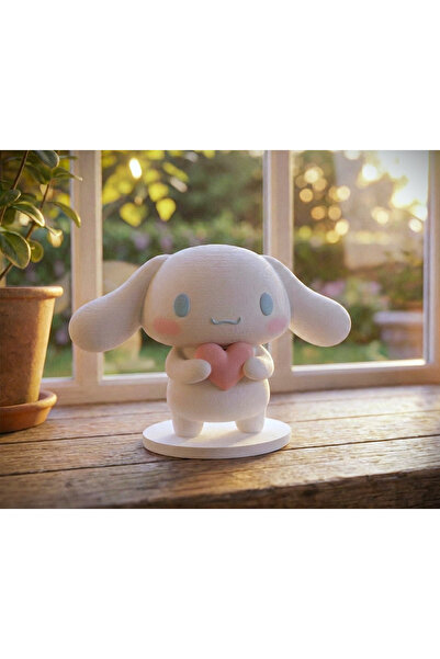 Anka Atolye Sevgililer Günü Sanrio Cinnamoroll Tatlı Figürü (10 cm) - 3D Bask...