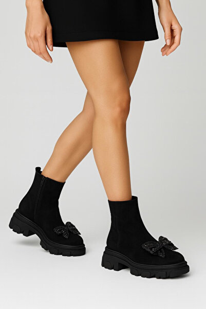 GARKONY Women's Boots Natural Leather Black Jimmy New