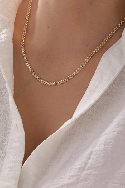 YAVUZ KUYUMCULUK 14 Ayar Altın Başak Kolye