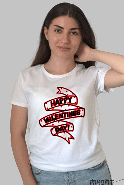 GILDAN Ημέρα του Αγίου Βαλεντίνου Χρόνια Πολλά Πανό Γυναικείο Μπλουζάκι