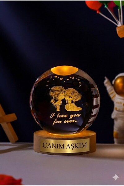 Lexi Bella Canım Aşkım Yazılı Sevgili Çiftler I Love You Forever Ledli USB'li...