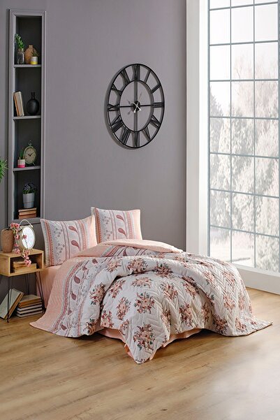 Kristal Single Person Four Seasons Quilted Duvet Cover Set Cornflower