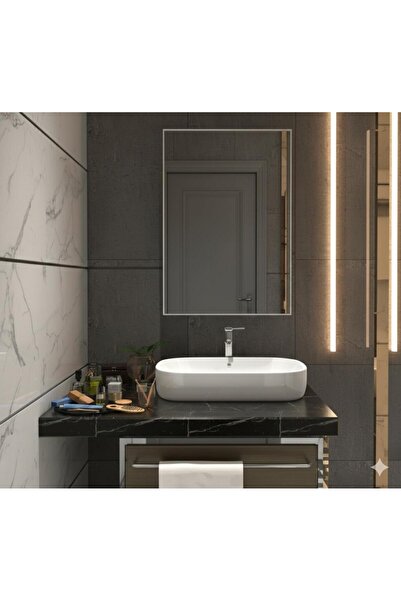 DEMİR DİZAYN Tek Kapaklı Aynalı Banyo Dolabı Suntalam