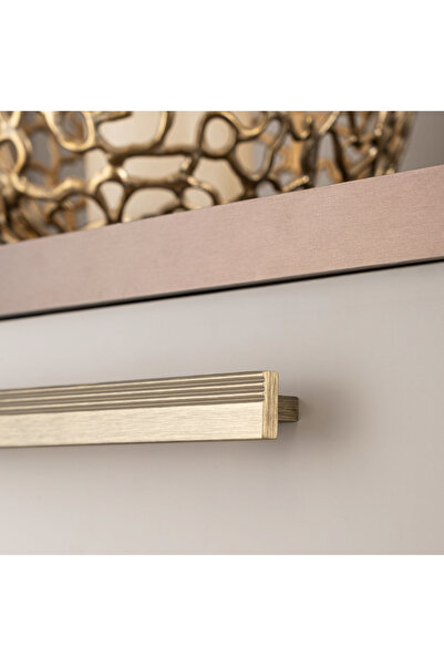 System 9474 Klasik Çizgili Kulp Antik Renk 16 mm (iki delik arası mesafe)