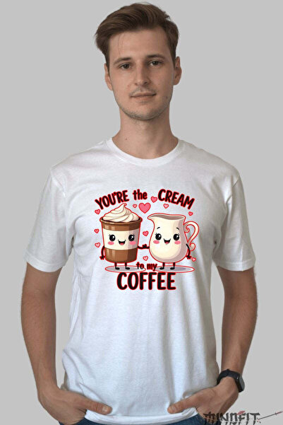 GILDAN Tricou Valentine's Day Cuplu - You-re The Cream To My Coffee Barbat