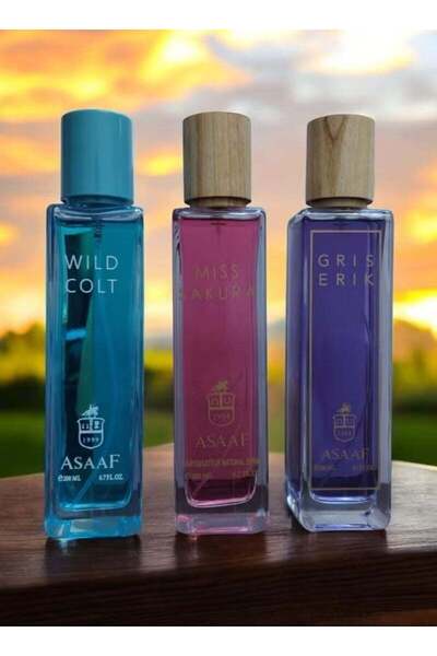 ASSAF Set of 3 Asaf perfumes, each bottle is 200 ml