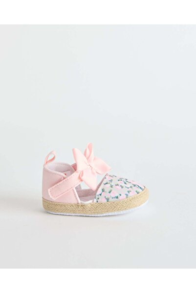 REDTAG Pink Bow Detail Baby Pram Shoe