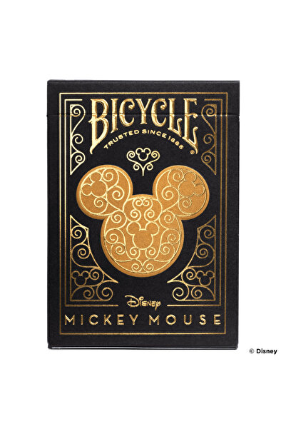 Bicycle – Mickey Mouse Black & Gold Playing Cards