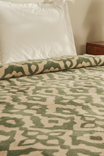 Karaca Home Μονή βαμβακερή κουβέρτα Rina Green