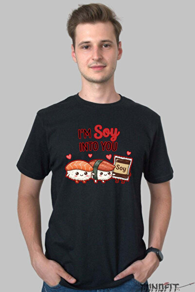 GILDAN Tricou Valentine S Day Cuplu I M Soy Into You Barbat