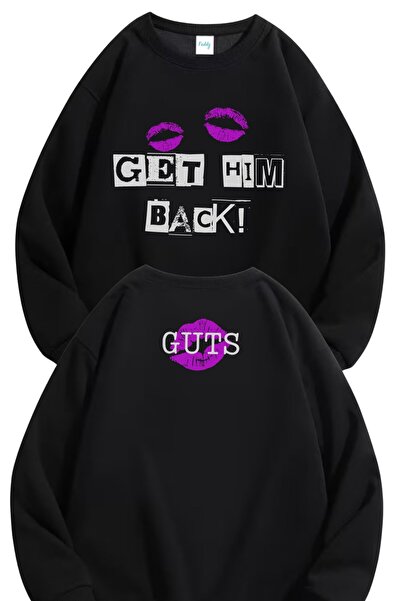 Fuddy Moda سويت شيرت بدون قلنسوة للجنسين قصة فضفاضة أوليفيا رودريغو Get Him B...