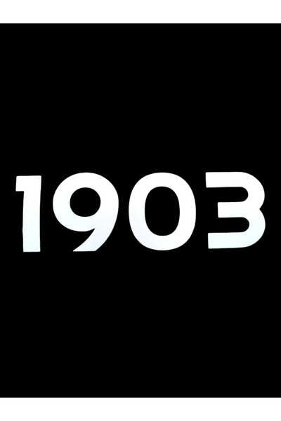 1903 Yazılı Oto Sticker Beyaz 20x7cm