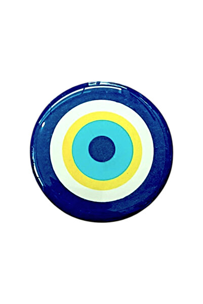 Genel Markalar Nazar Boncuk Modeli Yuvarlak Etiket Damla Sticker 3.5 cm