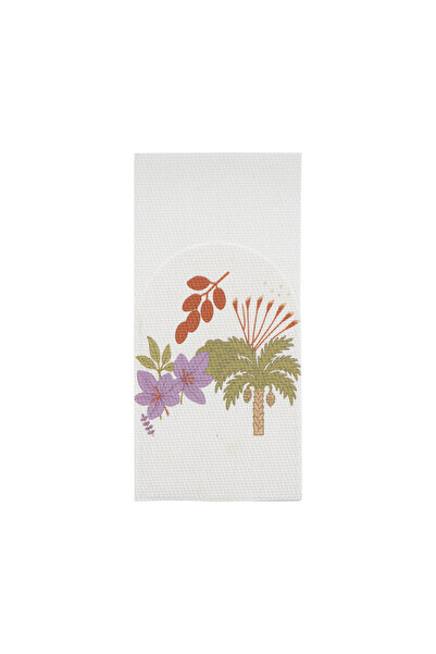 Blends جيب أدوات مائدة بيج اللون بنقشة أشجار النخيل