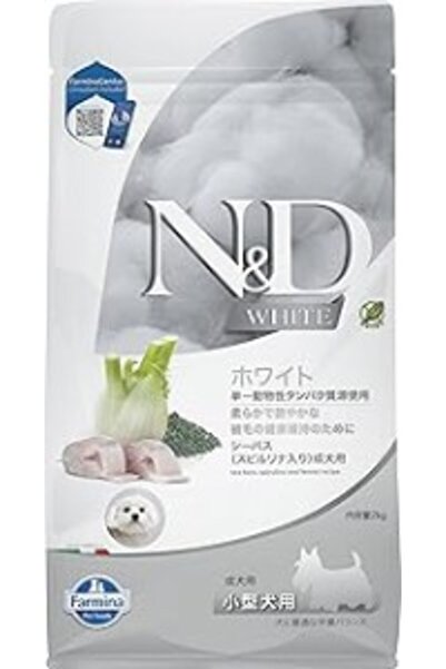 N&D ND White Mono Protein Balıklı Beyaz Renkli Küçük Irk Yetişkin Köpek Mamas...
