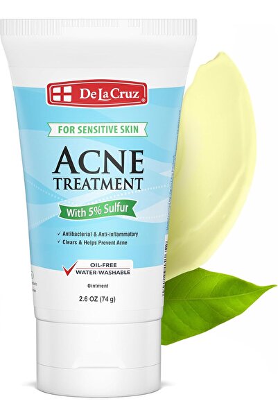 De La Cruz A1165- مرهم الكبريت بنسبة 5% من دي لا كروز® 2.6 أونصة.