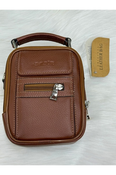 SAFİR DERİ Taba El Çantası %100 Deri Safir