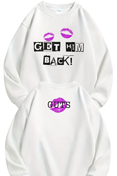 Fuddy Moda سويت شيرت بدون قلنسوة للجنسين قصة فضفاضة أوليفيا رودريغو Get Him B...