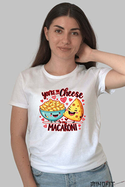 GILDAN Tricou Valentine S Day Cuplu You Re The Cheese To My Macaroni Dama