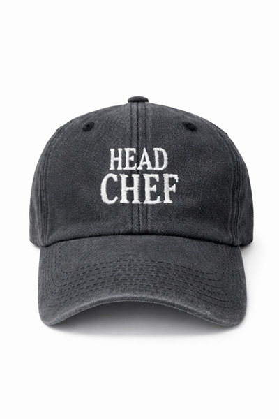 CAP BROS Head Chef Embroidered Vintage Washed Hat Cap