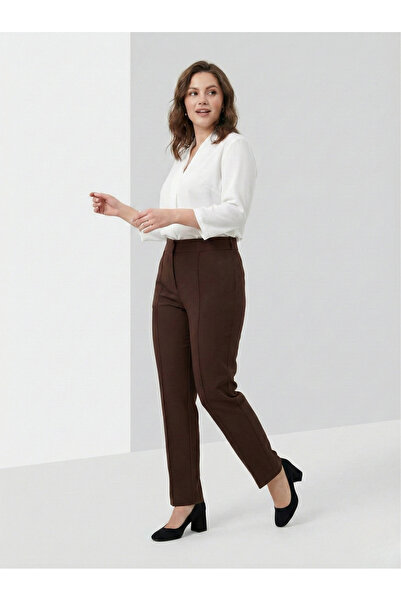 LARCH EXCLUSİVE Dabıl Düz Paça Pantolon Beli Lastikli