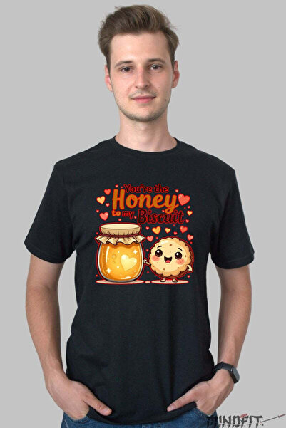 GILDAN Tricou Valentine's Day Cuplu - You-re The Honey To My Biscuit Barbat