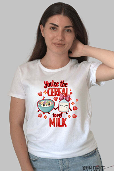 GILDAN Tricou Valentine's Day Cuplu - You-re The Cereal To My Milk Dama