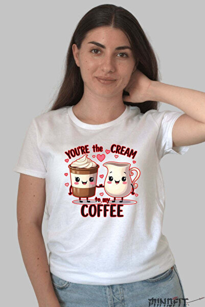 GILDAN Tricou Valentine S Day Cuplu You Re The Cream To My Coffee Dama
