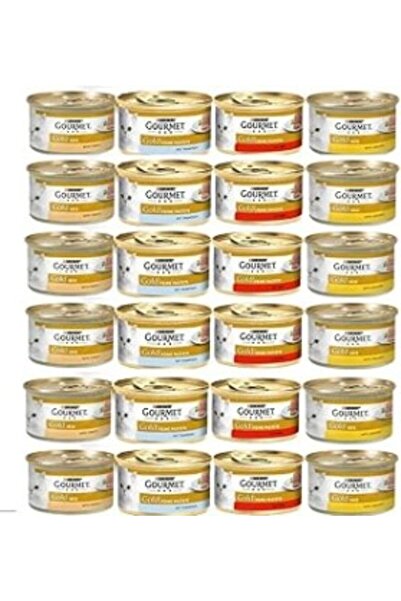 Gourmet Gold Kıyılmış Karışık Ezme Kedi Yaş Maması 24x85 gr