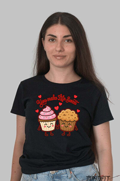 GILDAN Tricou Valentine S Day Cuplu You Make Life Sweet Dama