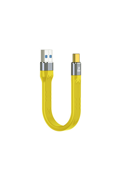 silabor USB 3.1 Flexible Short Line Extension Cable Yellow 12cm Full Function...