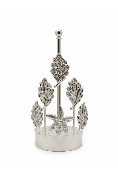 Fiyakalı Ürünler Atölyesi Metal Paper Towel Holder,Roll Napkin Holder,Tableware,Kitchen Napkin