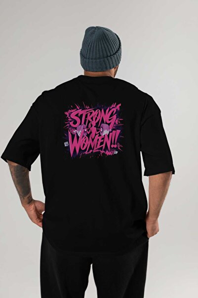 Ankhises GYM, Sport, Fitness 2 Tricou negru supradimensionat cu imprimeu pe s...