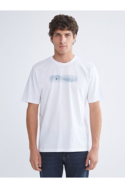 LC Waikiki Lcwaikiki Classic Crew Neck Printed Combed Cotton Mens T-Shirt