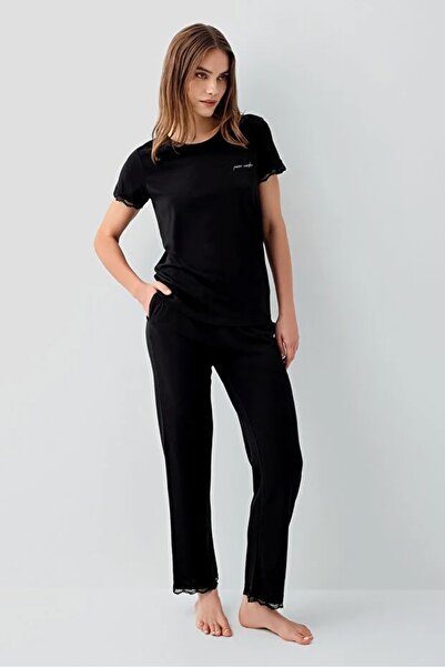 YUYİ Plerre Cardin Modal Cotton Circular Neck Short Sleeve Women's Pajama Set...