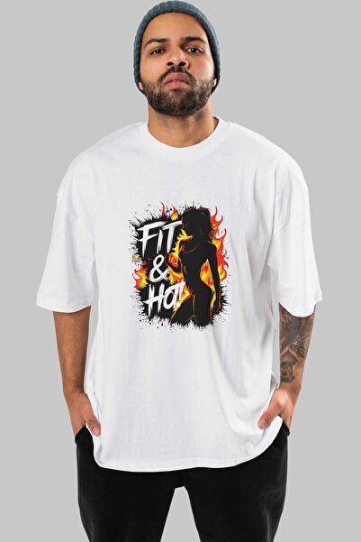 Ankhises GYM, Sport, Fitness Seria 14 față cu imprimeu supradimensionat trico...