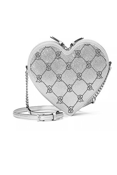 Victoria's Secret VS - Heart Crossbody Bag Silver