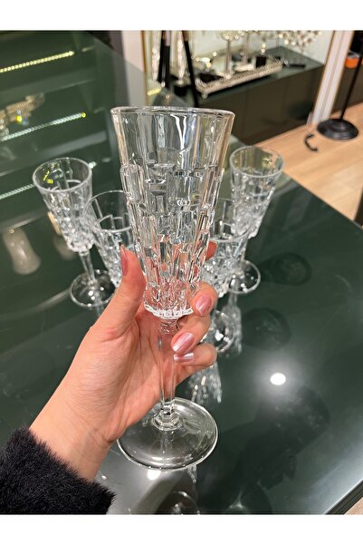 P&ORA PREMIUM KITCHEN PRODUCTS Rcr Etna Flute 190 Cc 6-Piece Glass Set