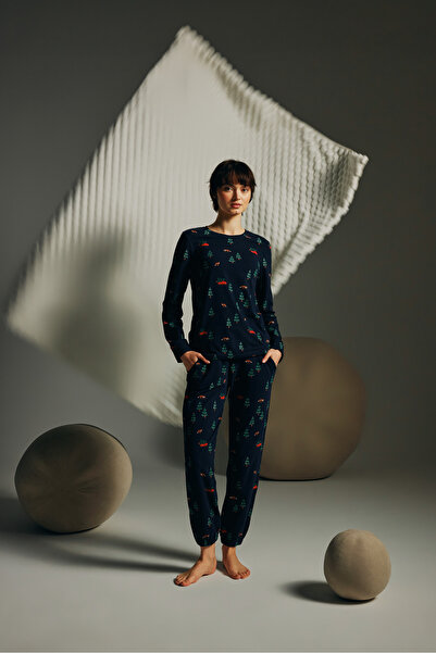 Hays Kadın Pamuklu Uzun Kollu Pijama Takımı