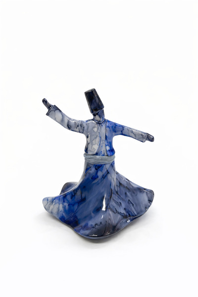 Elen DEKORATİF SEMAZEN BİBLO - MAVİ TONLAR