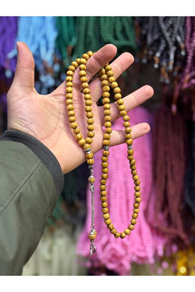 tesbihad سبحة صلاة من خشب الزيتون الطبيعي 99 حبة