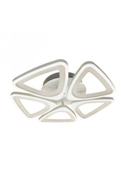 DELIGHT LED Chandelier with Remote Control, Dimmable, 80W with 5 Triangular Arms