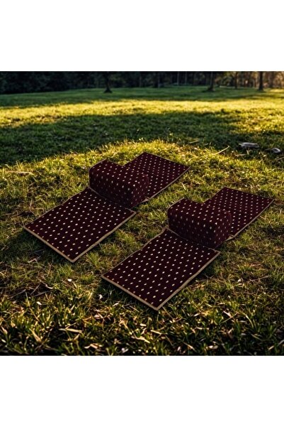 smart home طقم جلوس أرضي من قطعتين 120 × 60 سم - حصيرة قابلة للطي مقاومة للما...