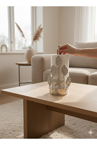 Fiyakalı Ürünler Atölyesi Μεταλλική θήκη για χαρτοπετσέτες, θήκη για ρολό χαρ...