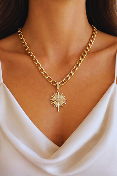 FERİHA DESING 🌟   قلادة بتصميم خاص على شكل نجمة - يومية وأنيقة