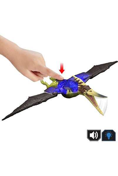 Cici Oyuncak Jurassic Pteranodon Wild Roar Jointed Dinosaur Sesli Işıklı Dino...